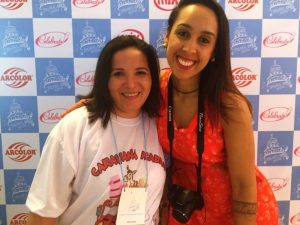 Chef Márcia Acácia e Nathália Araújo durante o Brasil Cake Show 2017