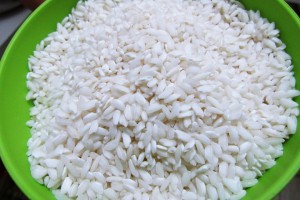 210g de arroz para risoto.